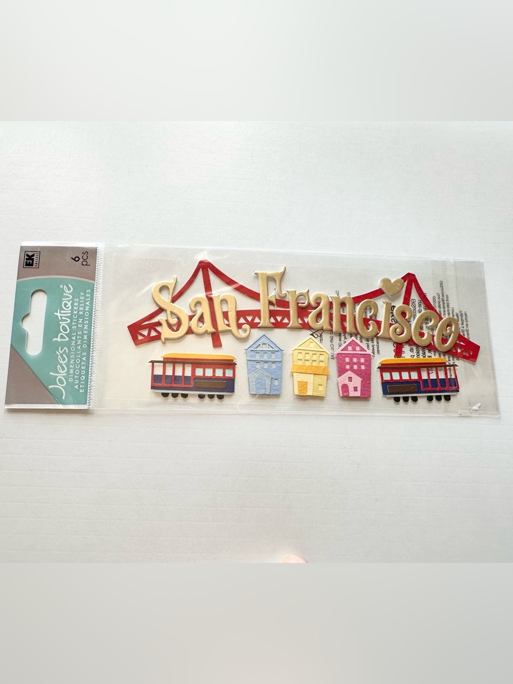 Jolee’s Boutique “San Francisco” 3D Dimensional Scrapbook Sticker Set
